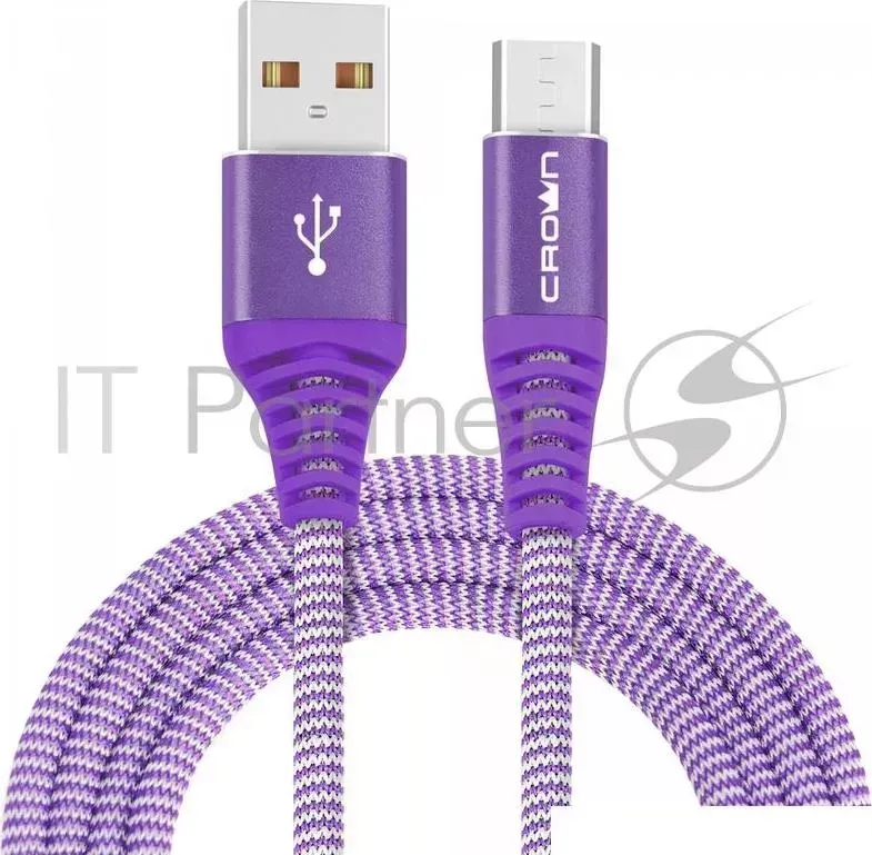 Кабель CROWN USB microUSB CMCU 3102M violet