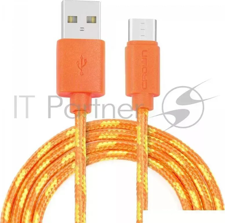 Кабель CROWN USB USB Type C CMCU 3042C orange