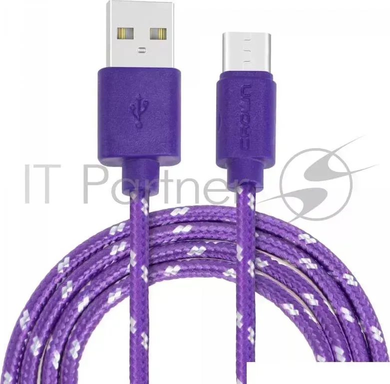 Кабель CROWN USB USB Type C CMCU 3042C violet