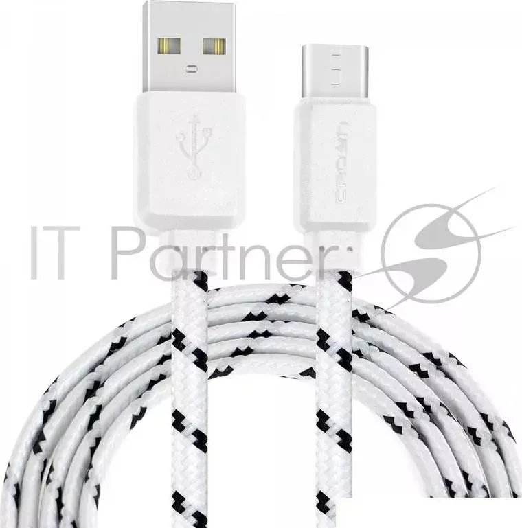 Кабель CROWN USB USB Type C CMCU 3052C white