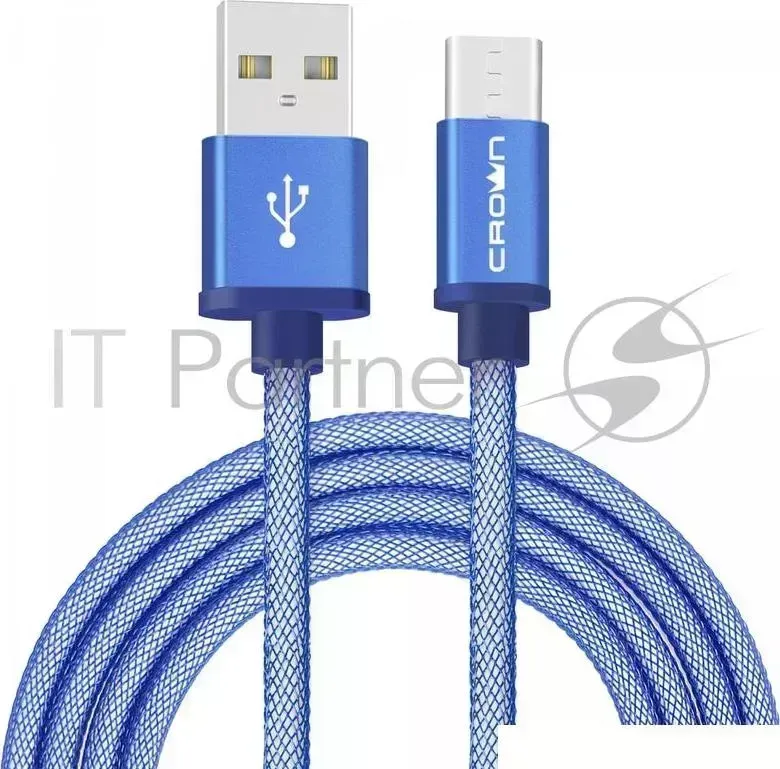 Кабель CROWN USB USB Type C CMCU 3072C blue