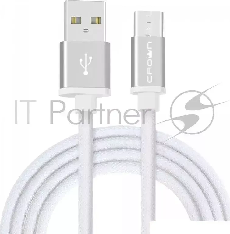Кабель CROWN USB USB Type C CMCU 3072C white