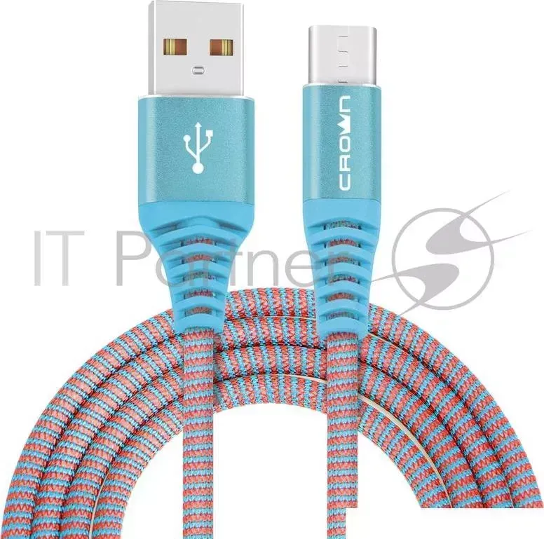 Кабель CROWN USB USB Type C CMCU 3102C blue