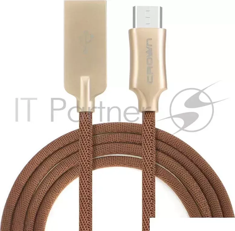 Кабель CROWN USB microUSB CMCU 3132M brown