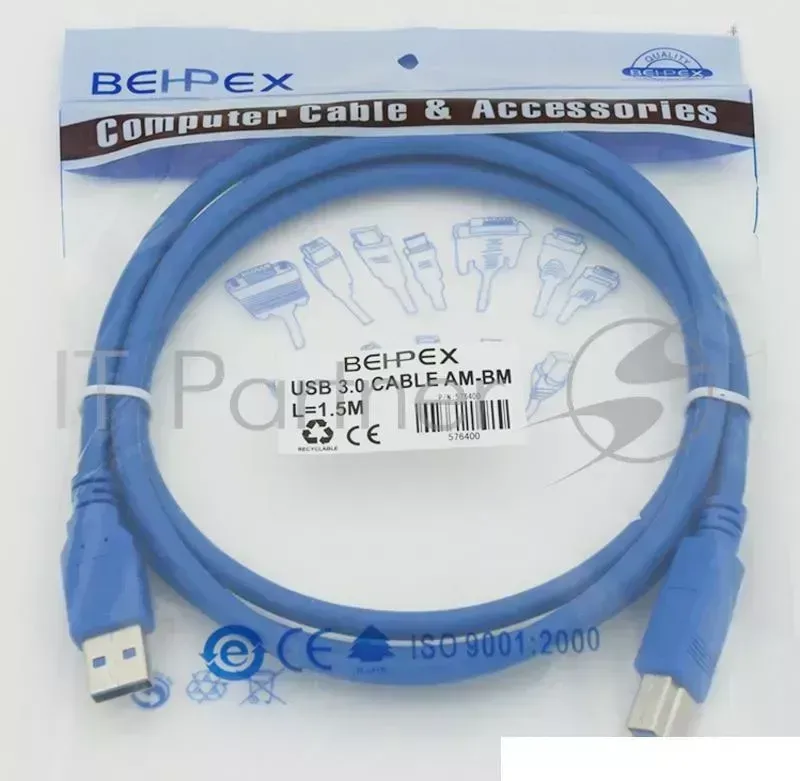 Кабель USB 3.0 CABLE AM-BM 1.5M