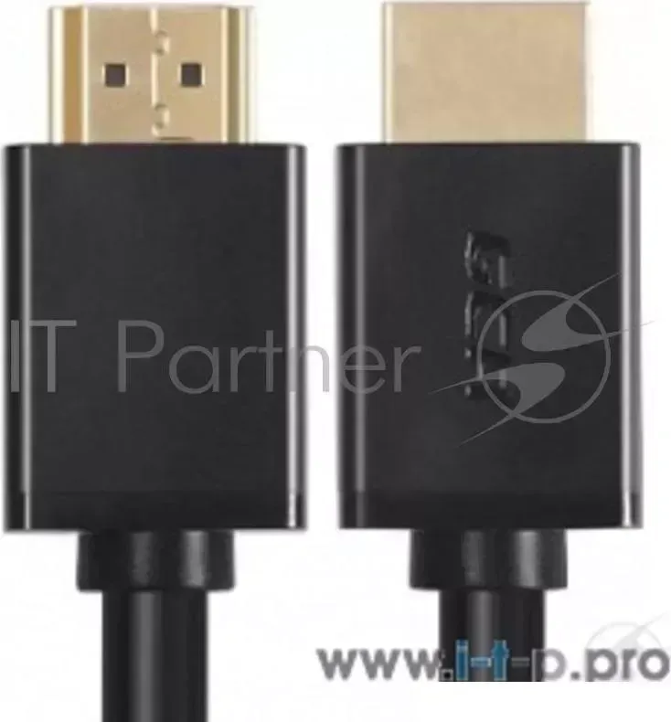 Кабель Greenconnect 3.0m v2.0 HDMI M/M Ethernet 18 Гбит/с, 3D, 4K, 28/28 AWG, OD7.3mm, тройной экран, позолоч. контакты, черный GCR HM411 3.0m