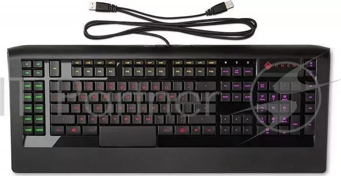 Клавиатура HP OMEN SteelSeries черный USB Multimedia Gamer LED Hewlett-Packard HP