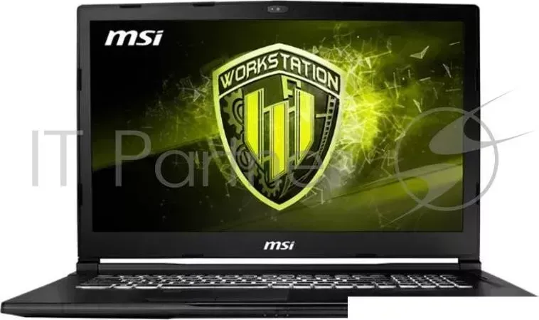 Ноутбук MSI WE73 8SK 295RU Xeon E 2176M 2.7GHz,17.3" FHD IPS AG,32GB DDR4 ECC 2 ,256Gb SSD/1TB 7.2krpm,NV P3200 6Gb,WiFi,BT,Backlite kbd,Win10Pro 64 ,3y,Black