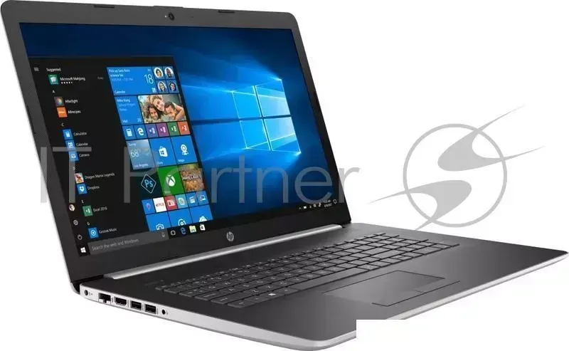 Ноутбук Hewlett-Packard HP 17-ca0015ur Ryzen 3 2200U/4Gb/1Tb/DVD-RW/AMD Radeon Vega 3/17"/SVA/HD (1366x768)/Windows 10 64/silver/WiFi/BT/Cam