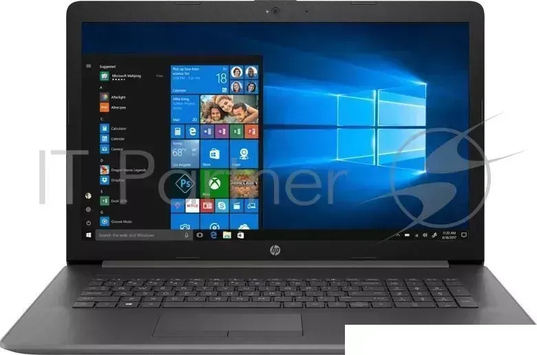 Ноутбук Hewlett-Packard HP 17-ca0014ur Ryzen 3 2200U/4Gb/1Tb/DVD-RW/AMD Radeon Vega 3/17"/SVA/HD (1366x768)/Windows 10 64/grey/WiFi/BT/Cam