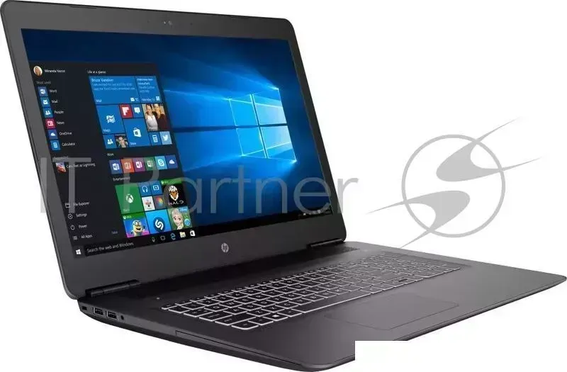 Ноутбук Hewlett-Packard HP 17-ab406ur Core i5 8300H/8Gb/1Tb/SSD128Gb/DVD-RW/nVidia GeForce GTX 1050 Ti 4Gb/17"/IPS/FHD (1920x1080)/Windows 10 64/black/WiFi/BT/Cam
