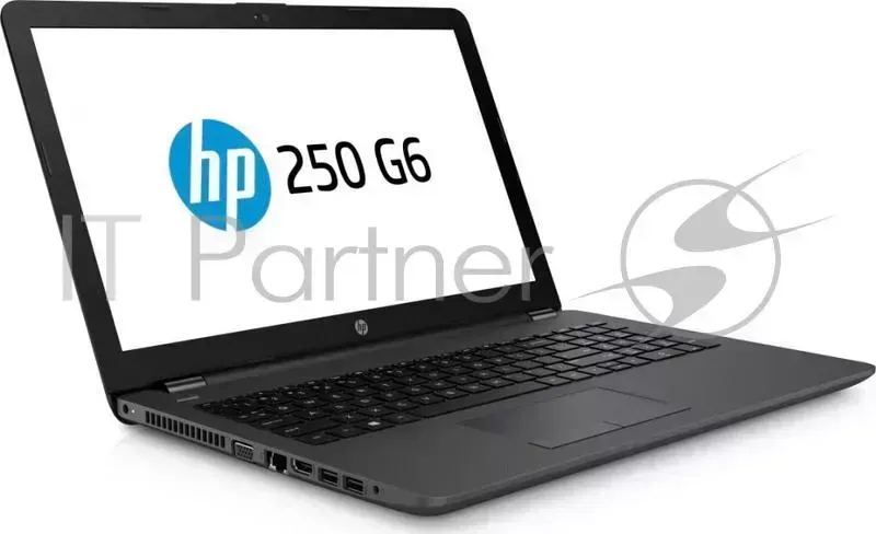 Ноутбук Hewlett-Packard HP 250 G6 Celeron N4000 1.10GHz,15.6" HD 1366x768 AG,4Gb DDR4 1 128Gb SSD,DVDRW,31Wh,2.1kg,1y,Dark,DOS