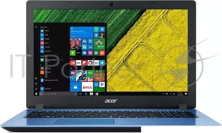 Ноутбук ACER Aspire A315-51-36DJ 15.6" HD, Intel Core i3-8130U, 4Gb, 500Gb, noODD, Win10, синий (NX.GZ4ER.002)