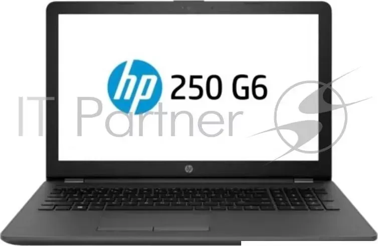 Ноутбук Hewlett-Packard HP 250 G6 Core i3-7020U 2.3GHz,15.6" HD (1366x768) AG,4Gb DDR4(1),500GB 5400,DVDRW,31Wh,2.1kg,1y,Silver,Win10Home