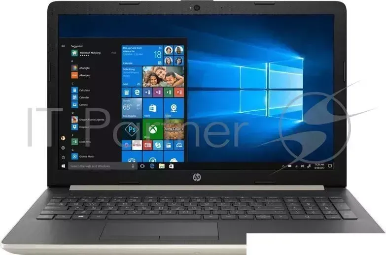 Ноутбук Hewlett-Packard HP 15-da0061ur Pentium N5000/4Gb/500Gb/nVidia GeForce Mx110 2Gb/15.6"/UWVA/FHD (1920x1080)/Windows 10/gold/WiFi/BT/Cam