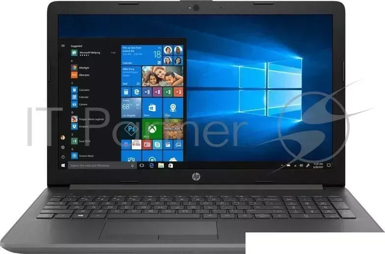 Ноутбук Hewlett-Packard HP 15-da0197ur Core i3 7020U/4Gb/1Tb/nVidia GeForce Mx110 2Gb/15"/UWVA/FHD (1920x1080)/Windows 10 64/grey/WiFi/BT/Cam