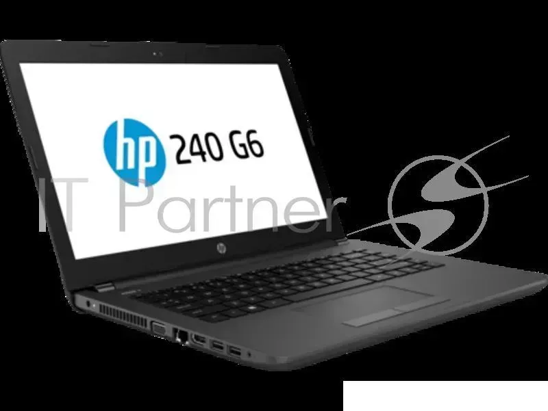 Ноутбук Hewlett-Packard HP 240 G6 Celeron N4000 1.10GHz,14" HD 1366x768 AG,4Gb DDR4 1 ,128Gb,DVDRW,31Wh,1.8kg,1y,Silver,DOS
