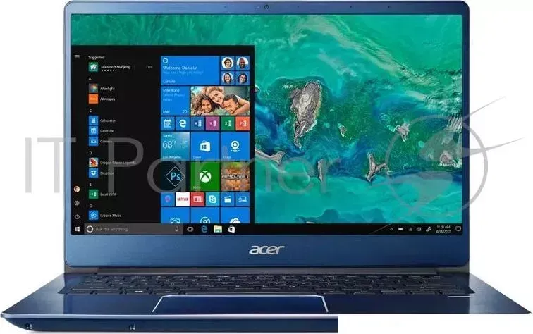 Ноутбук ACER SwiftSF314 54 39E1 14" FHD, Intel Core i3 8130U, 8Gb, 128Gb SSD, NoODD, Win10, синий NX.GYGER.009