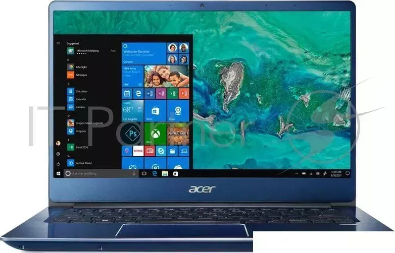 Ноутбук ACER Swift SF314 54G 82T5 14" FHD, Intel Core i7 8550U, 8Gb, 256Gb SSD, Nvidia GF MX150 2GB DDR5,NoODD, Win10, синий NX.GYJER.003