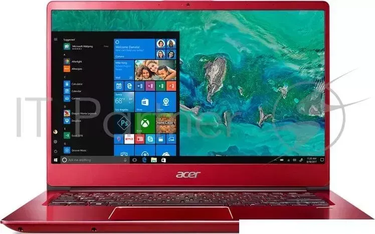 Ноутбук ACER Swift SF314 54 39Z2 14" FHD, Intel Core i3 8130U, 8Gb, 128Gb SSD, NoODD, Win10, красный NX.GZXER.005