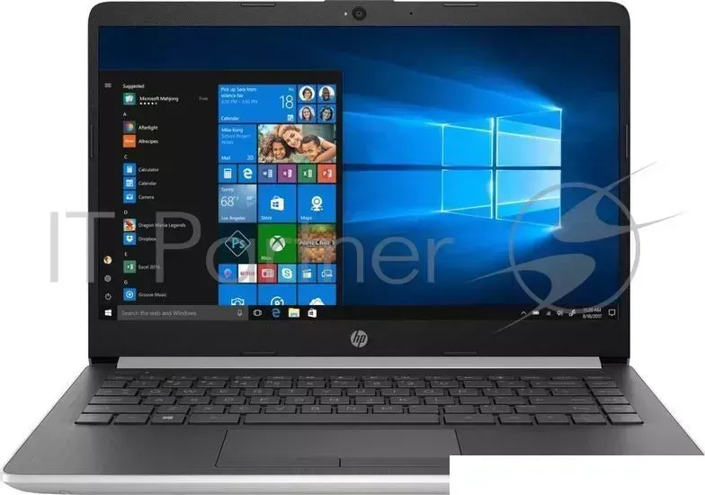 Ноутбук Hewlett-Packard HP 14-cf0004ur Pentium N5000/4Gb/500Gb/Intel HD Graphics 605/14"/HD (1366x768)/Free DOS/silver/WiFi/BT/Cam