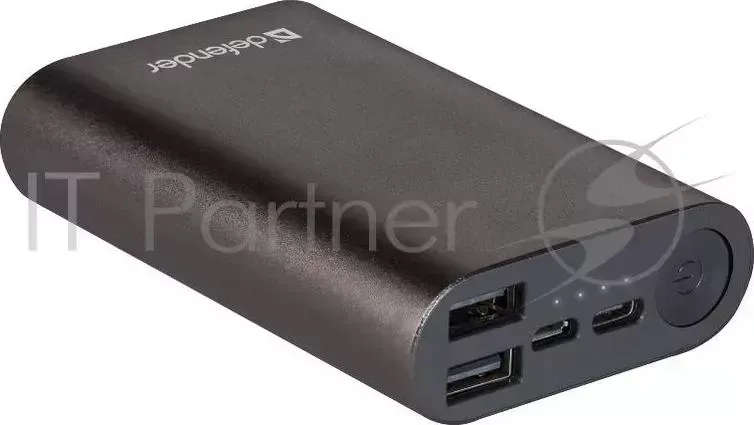 Внешний аккумулятор DEFENDER Lavita Fast 6000B 2*USB 1*Type C, 6000 mAh, 3A 83625