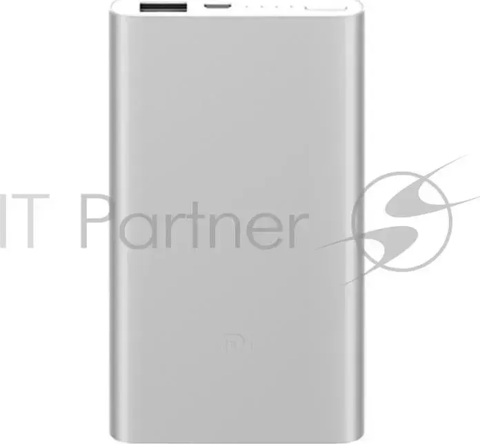 Внешний аккумулятор XIAOMI Mi Power Bank 2 5000 silver 5000mAh, USB, быстрая зарядка VXN4236GL