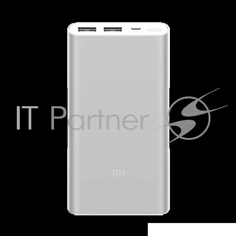 Внешний аккумулятор XIAOMI Mi Power Bank 2S silver 10000mAh, 2xUSB, 2.4A, Li Pol, быстрая зарядка VXN4231GL