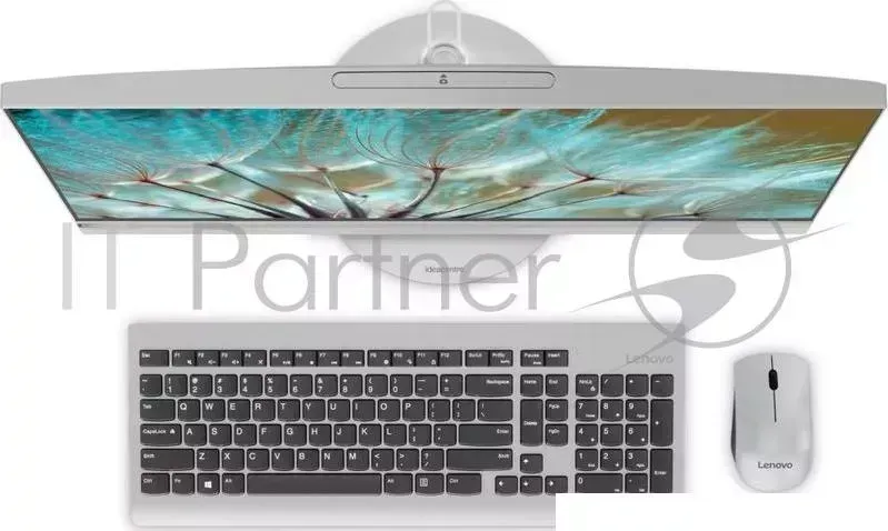 Моноблок LENOVO IdeaCentre AIO520 24IKU 23.8'' FHD 1920x1080 /Intel Core i3 6006U 2.00GHz Dual/4GB/1TB/RD 530 2GB/DVD RW/WiFi/BT4.0/CR/KB MOUSE USB /DOS/1Y/SILVER