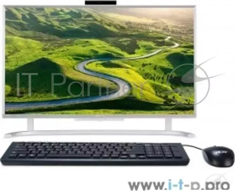 Моноблок ACER Aspire C22 720 21.5" Full HD P J3710 1.6 /4Gb/1Tb 5.4k/HDG405/CR/Windows 10 Home 64/GbitEth/WiFi/BT/ /мышь/Cam/серебристый 1920x1080