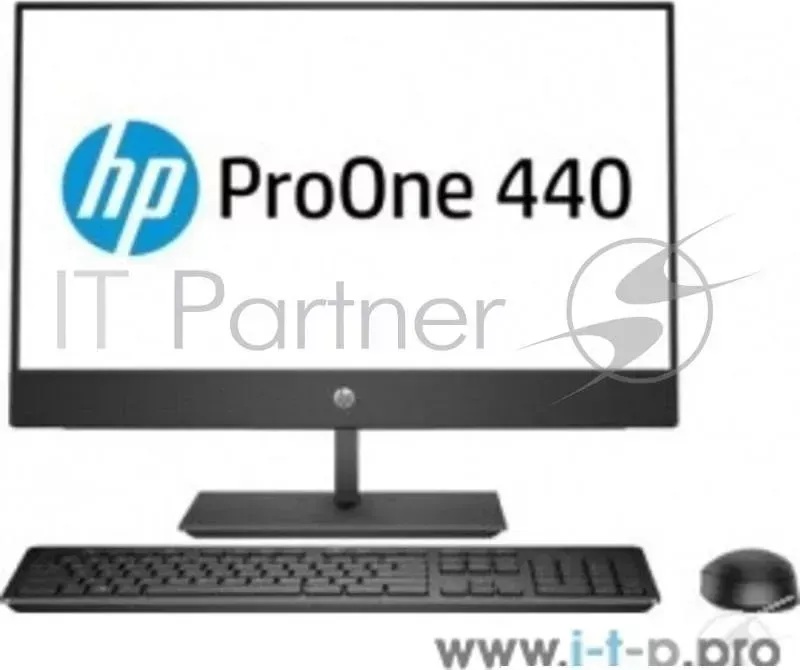 Моноблок HP ProOne 440 G4 AiO  23.8"(1920x1080 IPS)/Intel Core i3 8100T(3.1Ghz)/4096Mb/1000Gb/DVDrw/WiFi/war 1y/DOS + Spec Hewlett-Packard HP G4 i3 +