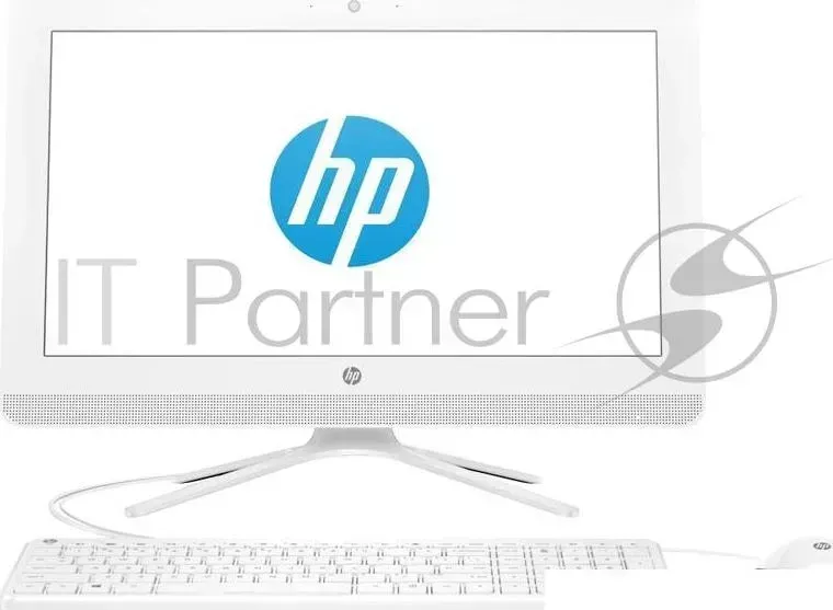 Моноблок HP 20-c402ur AiO  19.5"(1920x1080)/Intel Core i3 7130U(2.7Ghz)/8192Mb/1000Gb/DVDrw/Int:Intel HD Graphics 600/war 1y/Snow White/DOS + USB KBD Hewlett-Packard HP i3 HD + ,