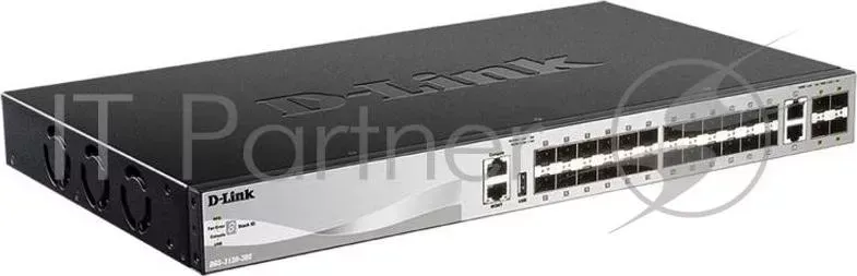 Коммутатор D-LINK D Link DGS 3130 30S/A1A, L2 Managed Switch with 24 100/1000Base X SFP ports and 2 10GBase T ports and 4 10GBase X SFP ports.16K Mac addre