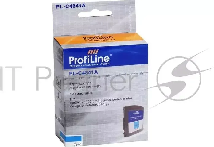 Картридж PL-C4841A №10 для принтеров HP 2000C/2500C Designjet Colorpro cad/ga Cyan водные PROFILINE HP ProfiLine