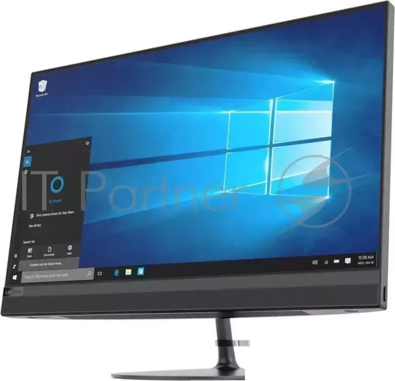 Моноблок LENOVO IdeaCentre 520 24IKU 23.8" Full HD i3 7020U 2.3 /4Gb/1Tb 7.2k/DVDRW/Free DOS/GbitEth/WiFi/BT/ /мышь/Cam/черный 1920x1080