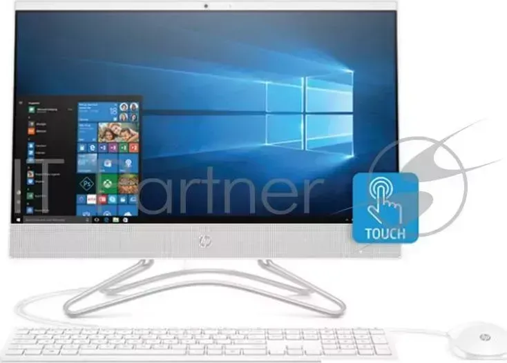 Моноблок HP 22-c0037ur AiO  21.5"(1920x1080)/Touch/Intel Core i5 8250U(1.6Ghz)/8192Mb/128PCISSD+1000Gb/noDVD/Ext:nVidia GeForce MX110(2048Mb)/war 1y/ Hewlett-Packard HP i5 Sn