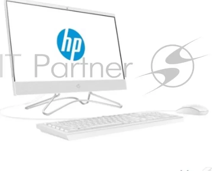 Моноблок HP 22-c0013ur  21.5"(1920x1080)/Intel Pentium J5005(1.5Ghz)/4096Mb/500Gb/noDVD/Int:Intel HD Graphics 600/war 1y/Snow White/W10 + USB KBD, US Hewlett-Packard HP HD +