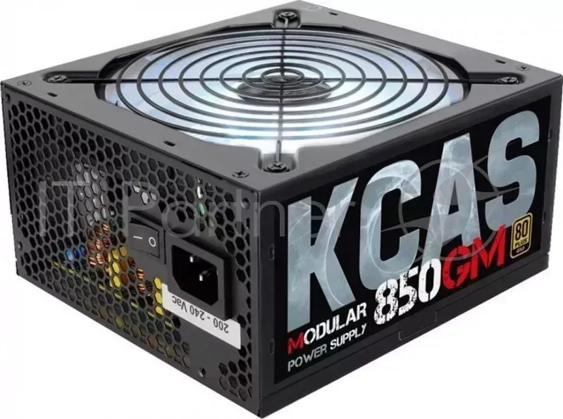 Блок питания Aerocool KCAS-850GM RGB (ATX 2.3, 850W, Active PFC, 140mm fan, Cable Management, 80 PLUS GOLD) Box AEROCOOL 80