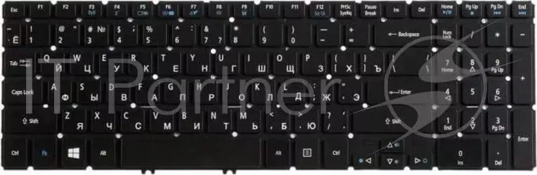 Клавиатура [ ACER Aspire V5 552, V5 572, V5 573, V7 581 NK.I1717.0ER Black, No Frame, Backlight