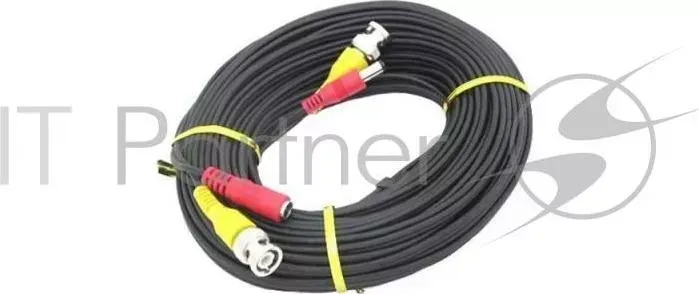 Кабель BNC+DC Falcon Eye BNC f DC m /BNC f DC f 18м черный