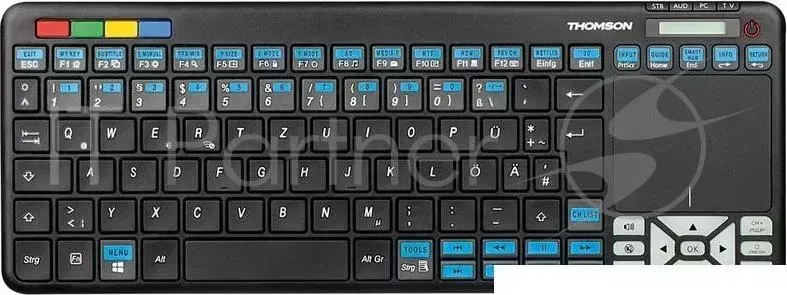 Клавиатура Hama ROC3506 Samsung механическая черный USB slim Multimedia Touch LED