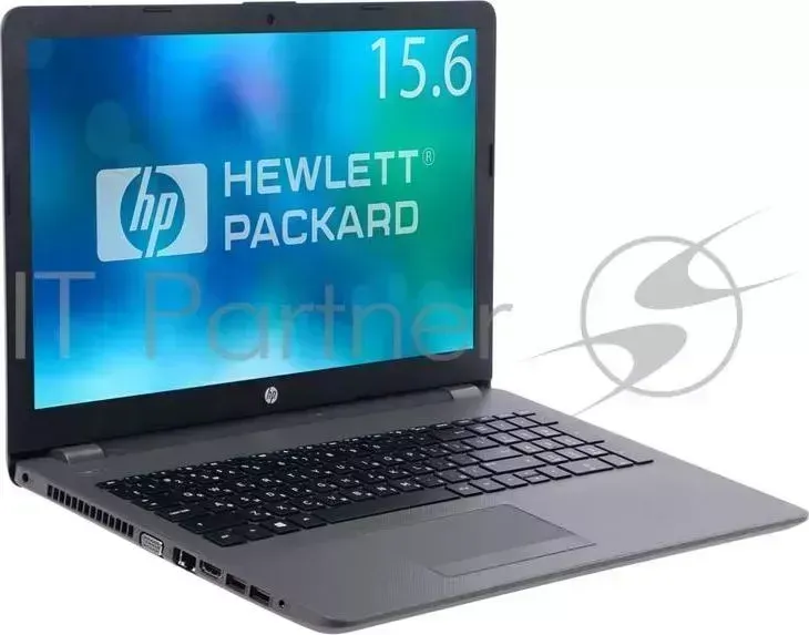 Ноутбук Hewlett-Packard HP 250 G6 15.6"(1366x768)/Intel Core i3 7020U(2.3Ghz)/4096Mb/256SSDGb/DVDrw/Int:Intel HD/Cam/BT/WiFi/41WHr/war 1y/1.86kg/Dark Ash Silver/DOS
