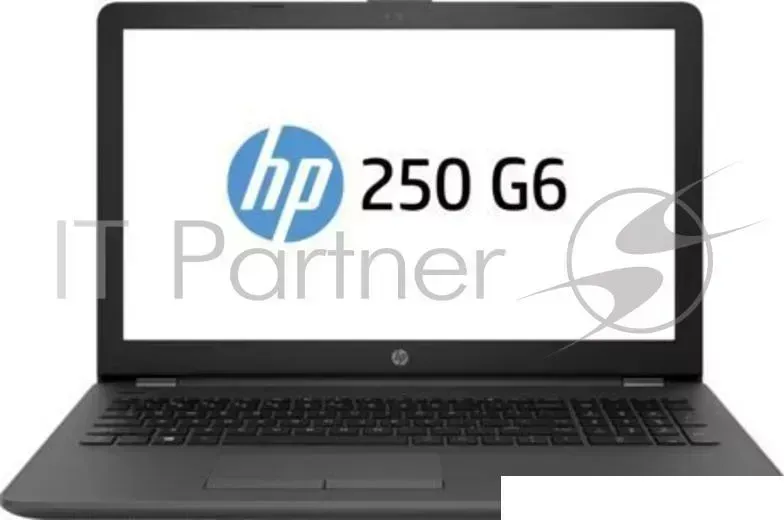 Ноутбук Hewlett-Packard HP 250 G6 <4LT08EA> i3-7020U (2.3)/4Gb/128Gb SSD/15.6"HD AG/Int Intel HD 620/DVD-RW/BT/Win10 Pro/Dark Ash Silver