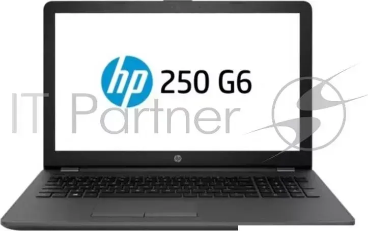 Ноутбук Hewlett-Packard HP 250 G6 <3QM25EA> i3-7020U (2.3)/4Gb/500Gb/15.6"HD AG/Int Intel HD 620/DVD-RW/BT/Win10/Dark Ash Silver