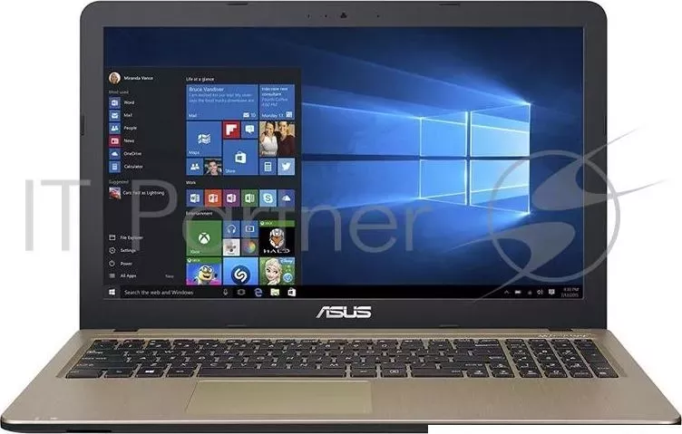 Ноутбук ASUS VivoBook X540NA-GQ005T Celeron N3350/4Gb/500Gb/Intel HD Graphics/15.6"/HD (1366x768)/Windows 10/black/WiFi/BT/Cam