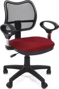 Кресло офисное CHAIRMAN 450 хром TW-13/TW-06 красный
