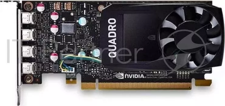 Видеокарта 4GB NVIDIA Quadro P1000 Full Height (4 mDP) nVidia (4