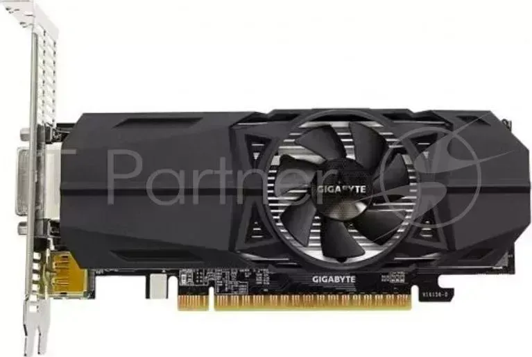 Видеокарта GTX 1050 OC Low Profile 3G, PCI Express, 3GB, GDDR5, 96bit, DVI+2xHDMI+DP (GV-N1050OC-3GL) RTL {20} GIGABYTE OC