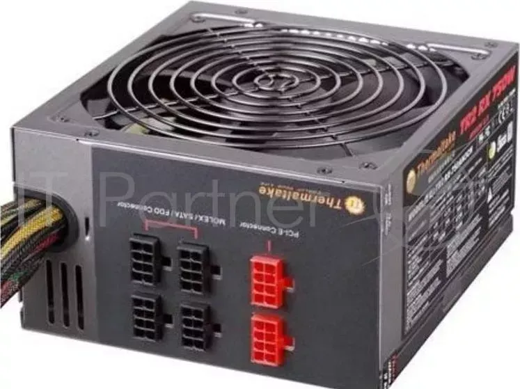 Блок питания Thermaltake ATX 750W NEVA W0427 80 gold 24 4 4pin APFC 140mm fan 12xSATA Cab Manag RTL