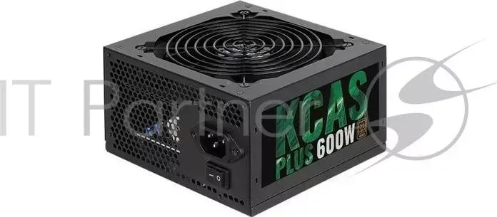 Блок питания Aerocool ATX 600W KCAS-600W PLUS 80+ bronze (24+4+4pin) APFC 120mm fan 7xSATA RTL AEROCOOL KCAS-
